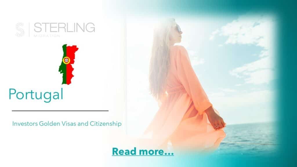 Portugal Golden visa for investors read more