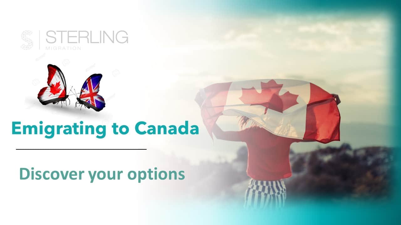 Emigrating to Québec under the Québec investor visa route. Canadian flag and a pencil resting on a Canadian immigration application form.